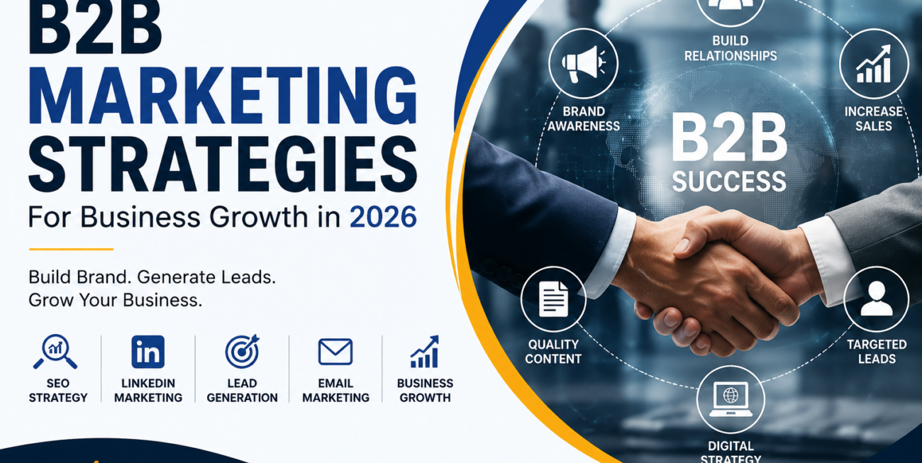 Discover the best B2B marketing strategies for 2026, including SEO, LinkedIn marketing, Google Ads, and content marketing to generate quality business leads and grow your brand online with Go4Global.